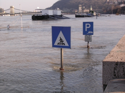 Hochwasser in Budapest