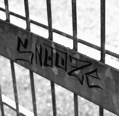 Graffitti am Zaun