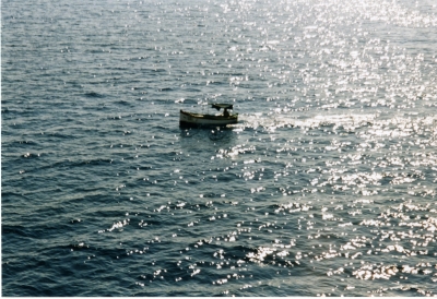 Angler in Mittelmeer