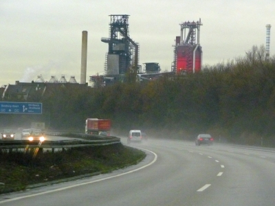 Ruhrgebiet im Regen