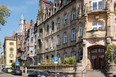 Bürgerhäuser an der Seestraße in Konstanz