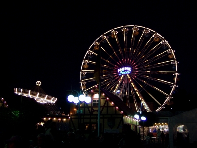 Riesenrad bei Nacht