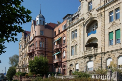 Bürgerhäuser an der Seestraße in Konstanz