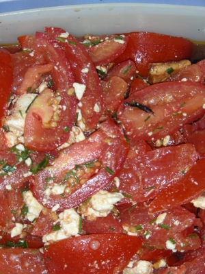 Tomatensalat mit Mozarella