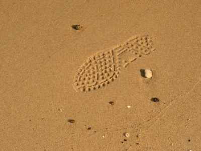 Meine Spuren im Sand...