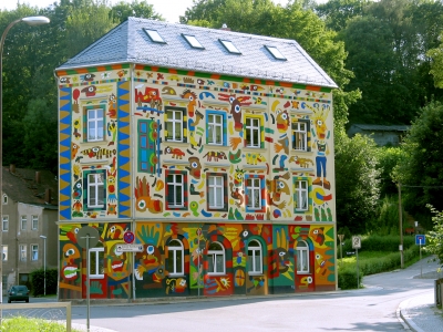 Das kunterbunte Haus in Sebnitz