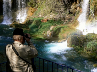 Fotograf am Wasserfall