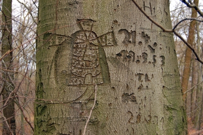 Die eingeritzte Windmühle von 1953