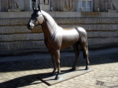 Oldenburger Pferd / Bronze-Skulptur