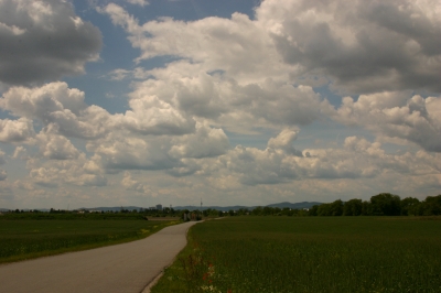 Wolken über Wien