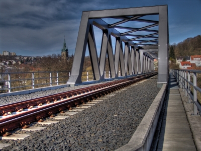 HDR Eisenbahnbrücke