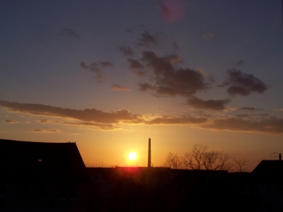 Abends 7 Uhr in Deutschland