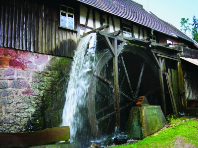 Sägemühle mit Wasserkraft