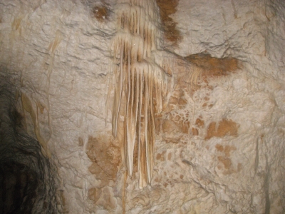 Weißer kristallartiger Kalzium 4 - Rajkos Grotte, Serbien