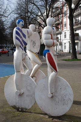 Skulptur Radfahrer