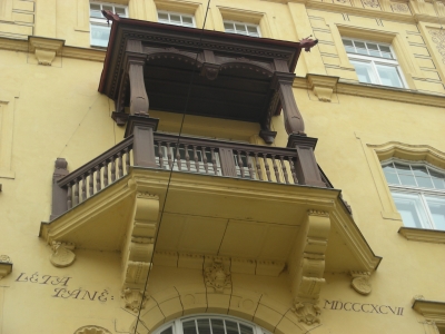 Balkon in Prag