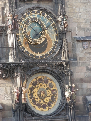 Zifferblatt der astronomischen Uhr in Prag