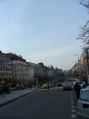 der Wenzelplatz in Prag - Panorama