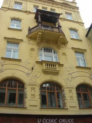 Malerei mit Balkon in Prag