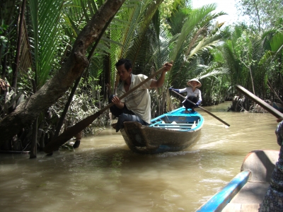 Kanäle von My Tho im Mekongdelta