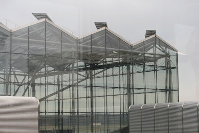 Gläserne Fassade am Flughafen