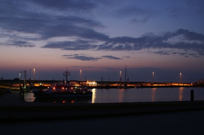 Hooksieler Hafen am Abend