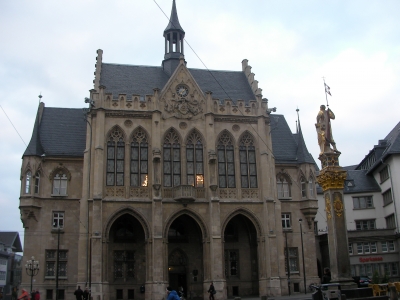 das Rathaus von Erfurt