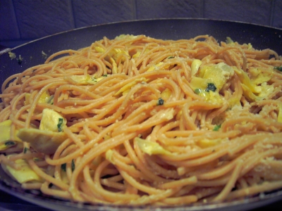 Spaghetti mit Artischocken