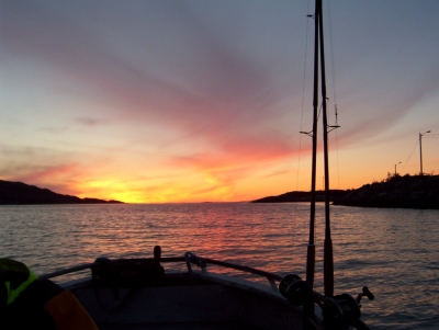 Bootsausfahrt bei Nacht