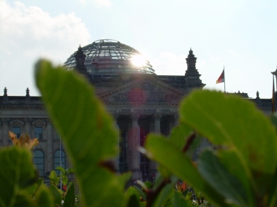 Besonderer Blick zum Reichstag