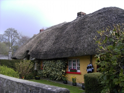 historisches Reetdach-Cottage in Adare, Irland
