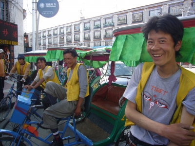 Rikschafahrer in Lhasa