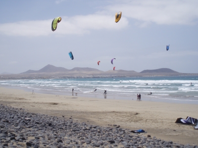 Kiten auf Lanzarote