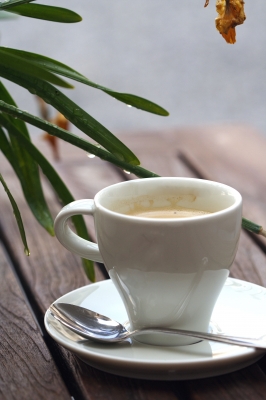 Kaffee nach dem Regen