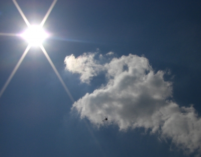Sonne...Wolken...Helikopter