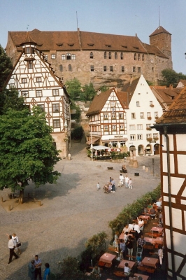 Nürnberger Burg mit Fachwerkhäuser