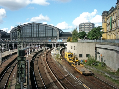 Hauptbahnhof von der Altmannbrücke