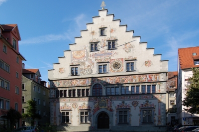 Rückseite des Alten Rathauses in Lindau