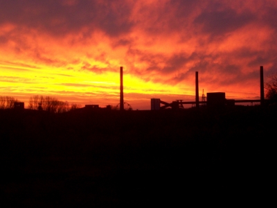 Zollverein in Morgen licht