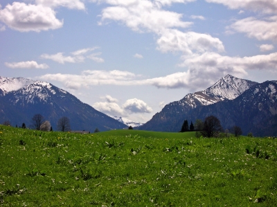 Wolkenstimmung über den Bergen