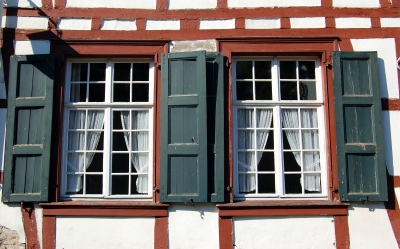 Fachwerk-Fensterimpression