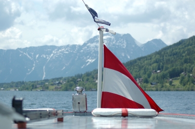 Eine Bootsfahrt am Grundlsee