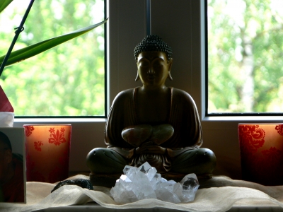Buddha am Fenster