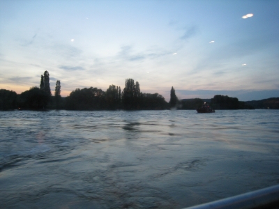 Abendstimmung am Rhein bei Linz (3.Mai 2008)