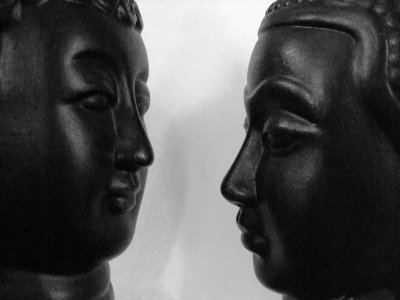 buddha schwarz weiß 3