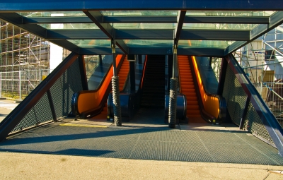 Eingang zur Rolltreppe