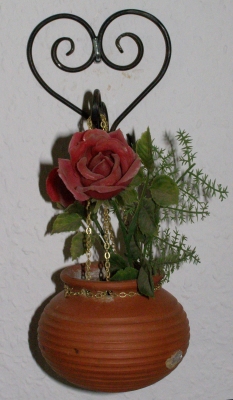 Rosen an der Wand