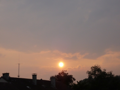 Sonnenuntergang in Oestrich Iserlohn