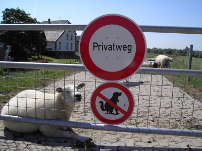 nur für Schafe erlaubt?