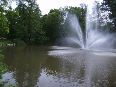 Wasserspiele im Park in Bad Homburg